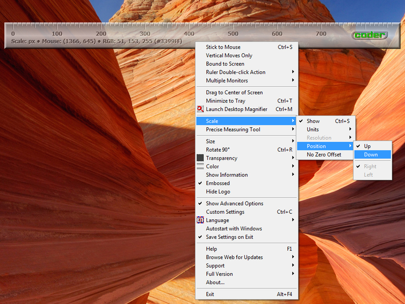Desktop Ruler Screenshot